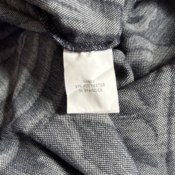 NEW Liza Byrd Haley Abstract Cowl Neck Sweater Large Womens Blue Gray Relaxed - Picture 11 of 12